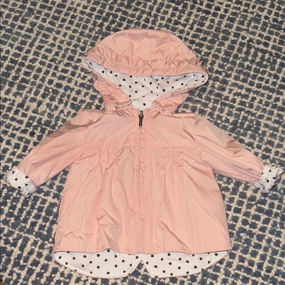 Reversible Mayoral Pink and polka dot  baby Jacket